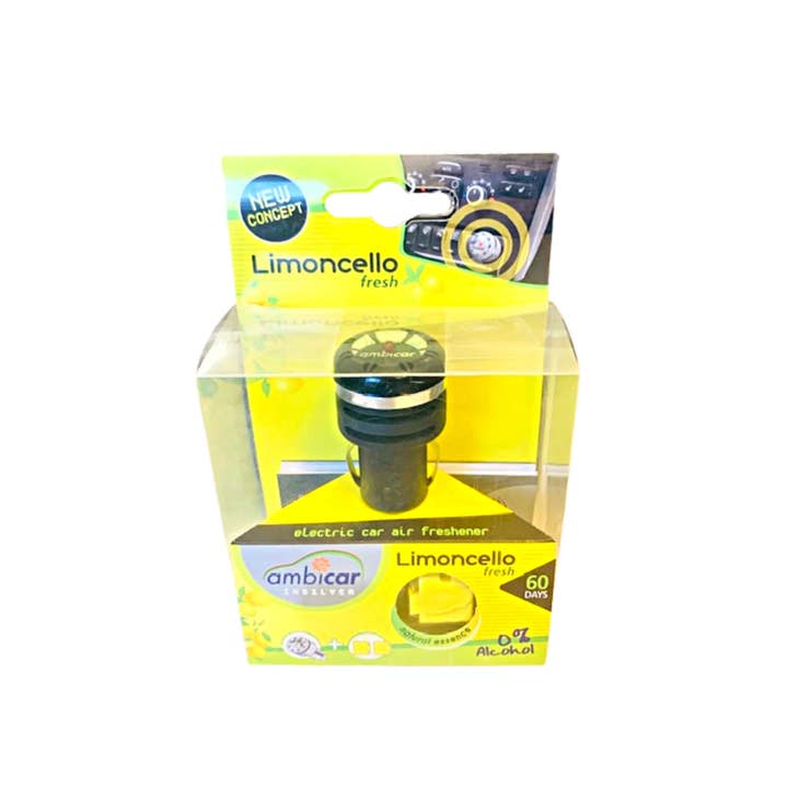 Keep Your Essence - Wholesale Car Freshener - Unisex - Ambicar - Car air freshener - Black and silver cover_ LIMONCELLO