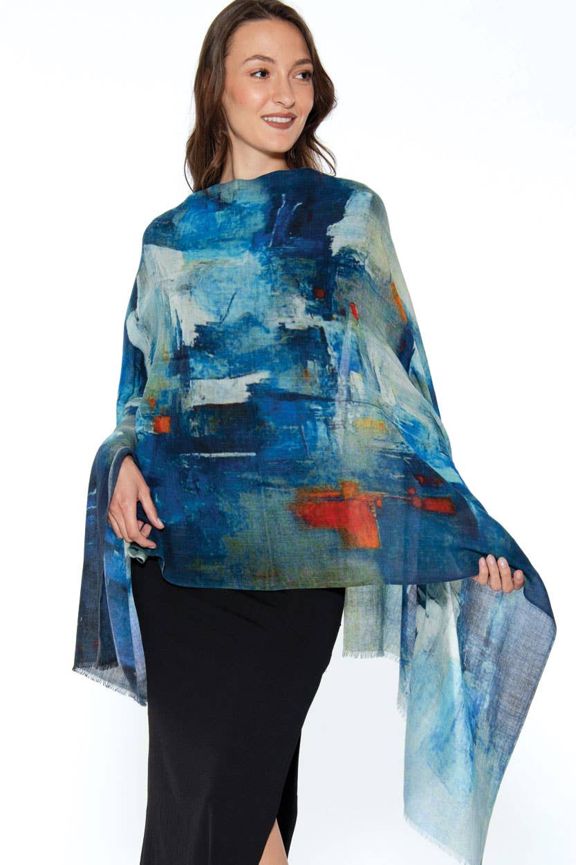 Sevya Handmade - Vente Châle – femme - Châles en laine fine Amiya3