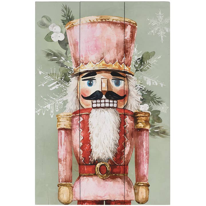 Pink Nutcracker Art - Rustic Pallets for wholesale by Sincere Surroundings