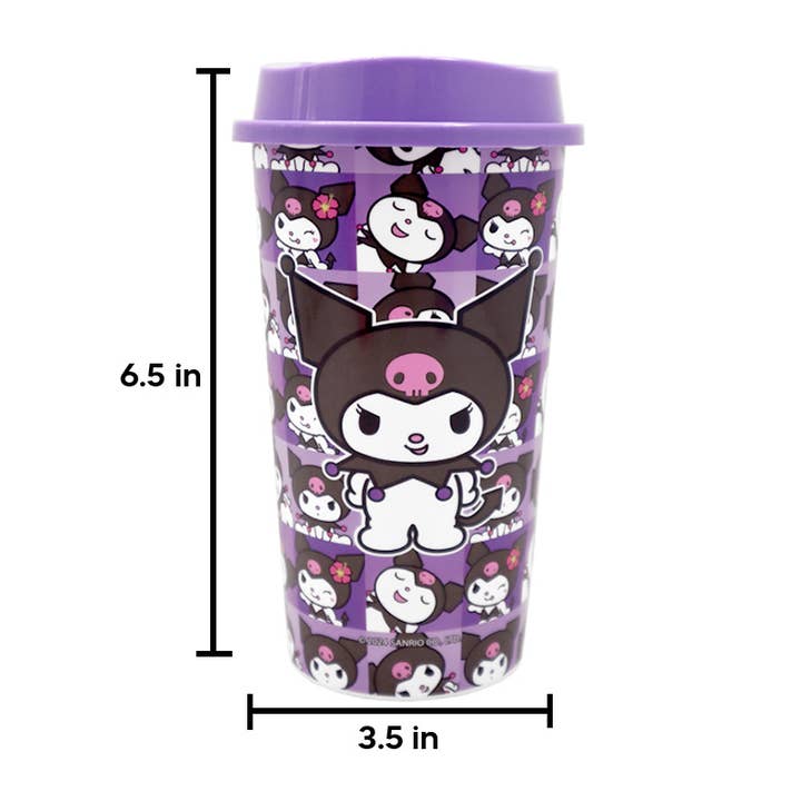 PINEAPPLE Beauty - Wholesale Drinking Glass/Cup - UPD JOPT Kuromi 20oz Tumbler Cup with Lid - 6 pcs
