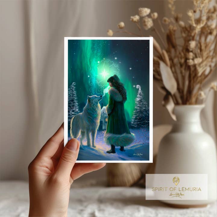 Breath of Connection - Biglietto di auguri vuoto per la vendita all'ingrosso da parte di Spirit of Lemuria