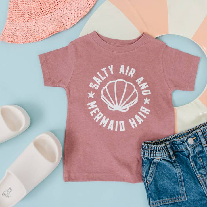 Salty Air and Mermaid Hair Beach Summer Shirt for wholesale by Benny & Ray Apparel