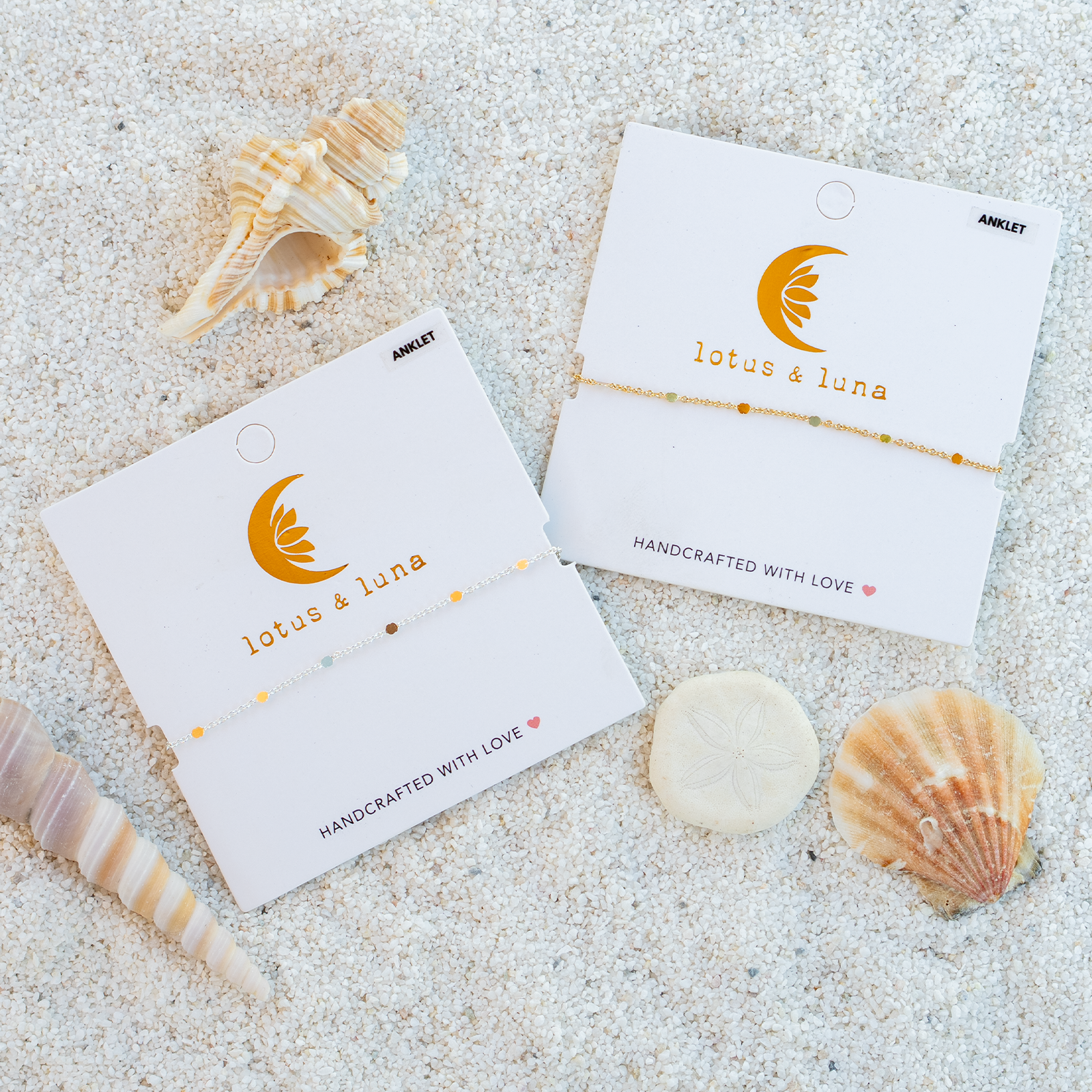 Lotus and Luna - Wholesale Anklet - Circles in the Sand Anklet (Gold)0