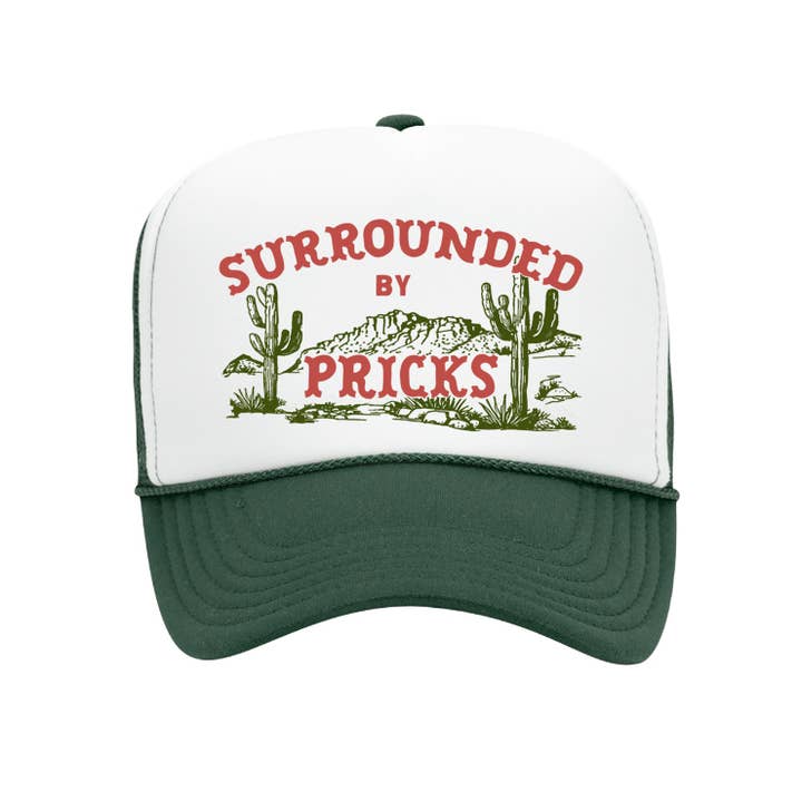 The Coin Laundry - Wholesale Trucker Hat - Unisex - Surrounded By Pricks Mesh Back Baseball Cap - Trucker Hat5