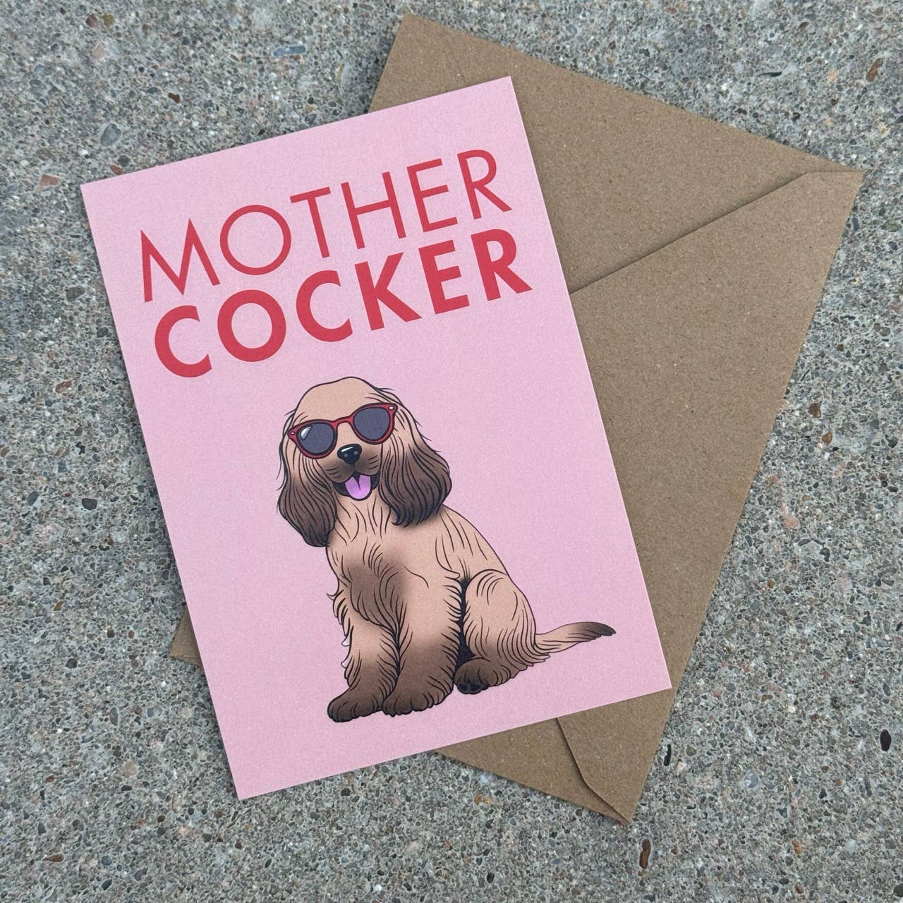 LOLLYPOPARTSTUDIO - Wholesale Gewone wenskaart - Engelse Cocker Spaniel Kaart « Moeder Cocker »3