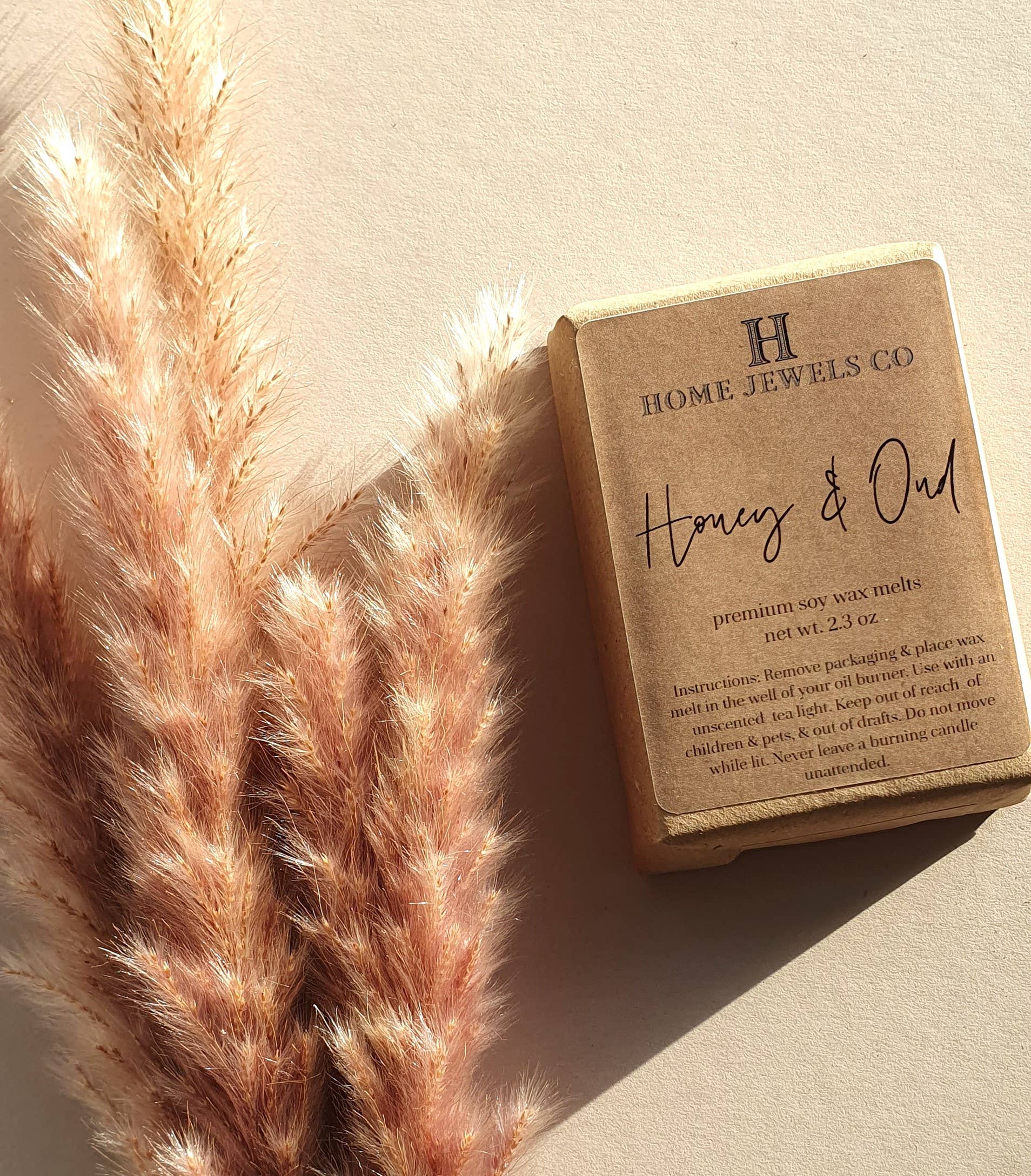 Home Jewels Co - Wholesale Wax Melt - Honey & Oud Scented Soy Wax Melt Snap Bars - Essential Oils3