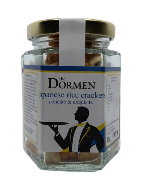 The Dormen Japanese Rice Crackers Hexagonal Jar , 40g for wholesale by Dormen Foods
