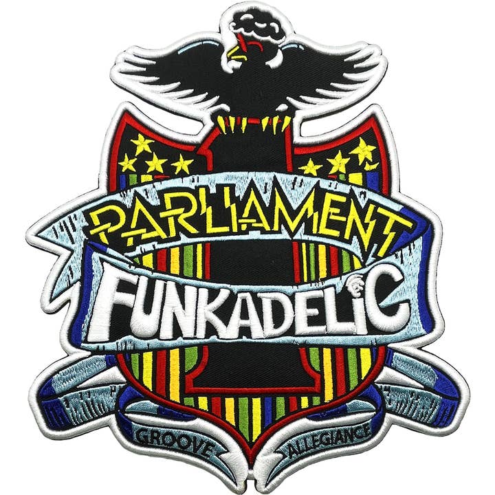 Back Patch - Parliament Funkadelic Crest - Large 8.75" for wholesale by Square Deal Recordings & Supplies