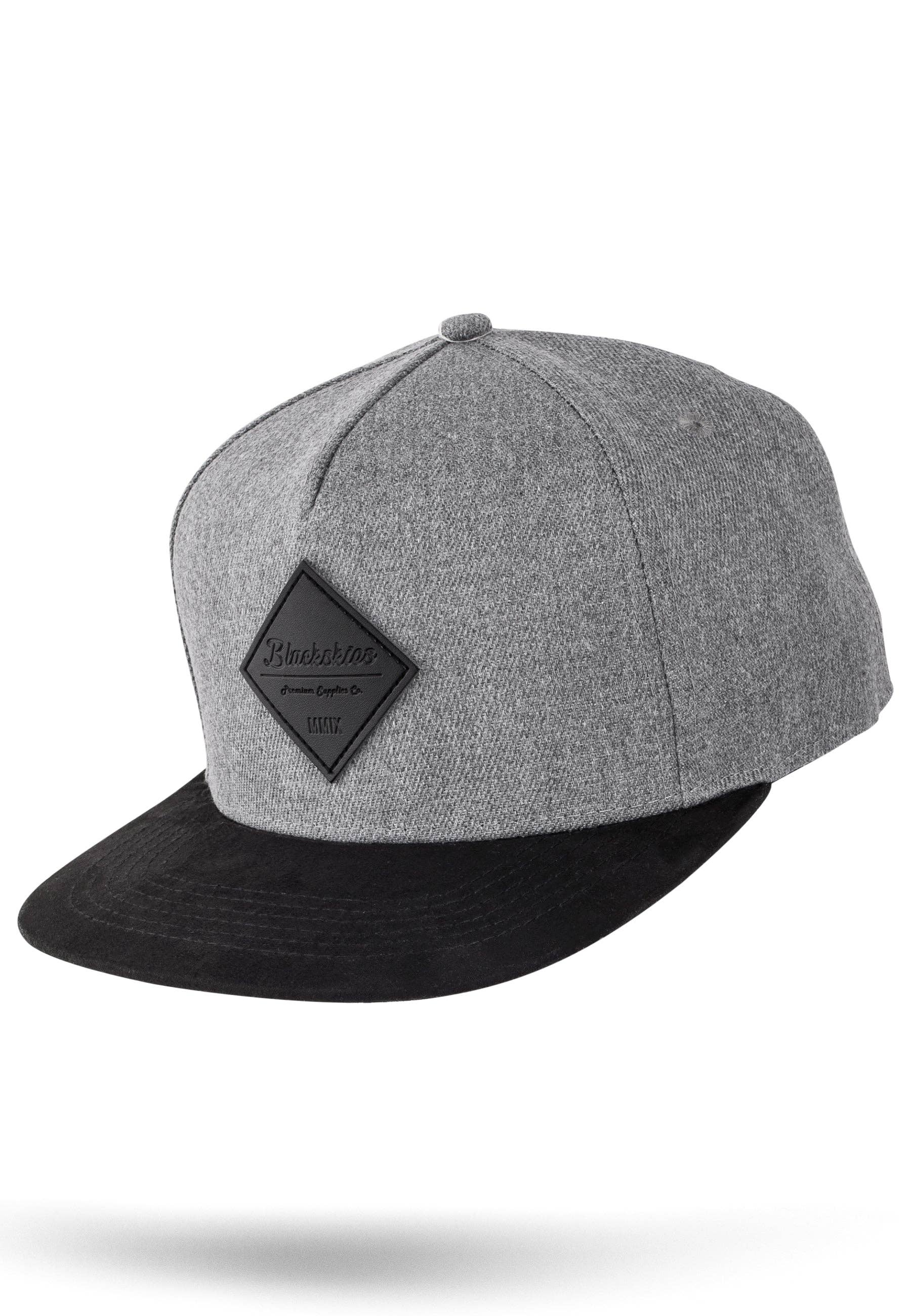 Blackskies - Wholesale Flat Brim Cap - Men's - Porto Alegre Snapback Cap - Gray-Black3