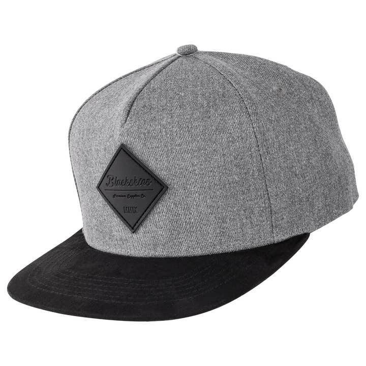 Blackskies - Wholesale Flat Brim Cap - Men's - Porto Alegre Snapback Cap - Gray-Black3