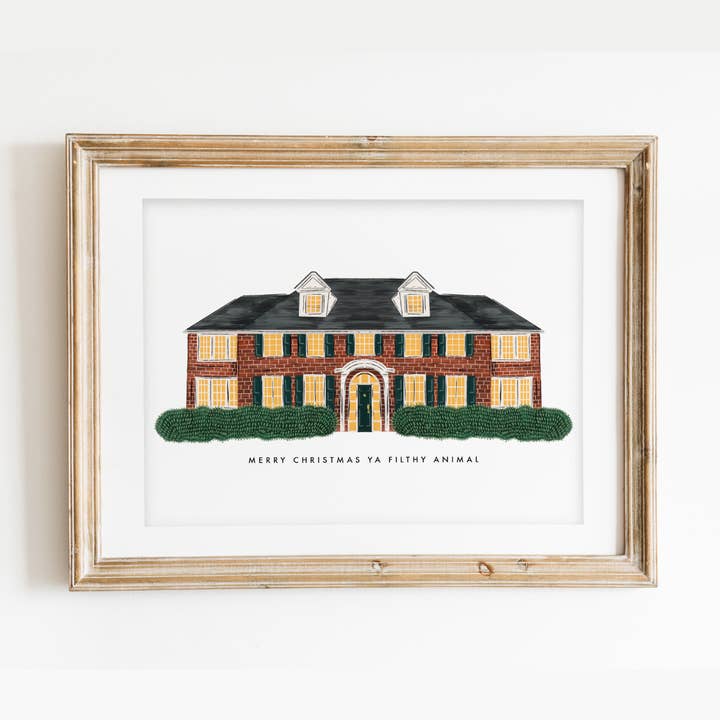 Home Alone House Print for wholesale by Lux + Trip