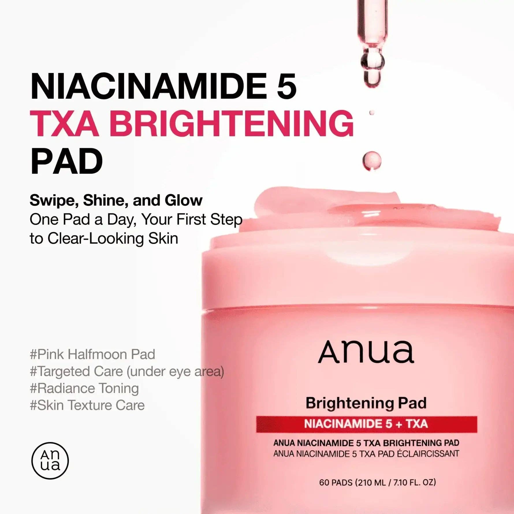SKEEN - Wholesale Skincare Face Mask - ANUA Niacinamide 5 TXA Brightening Pad 210ml - 60pads1