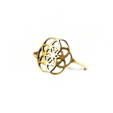 Seed of Life Ring for wholesale by Saraswati Designs