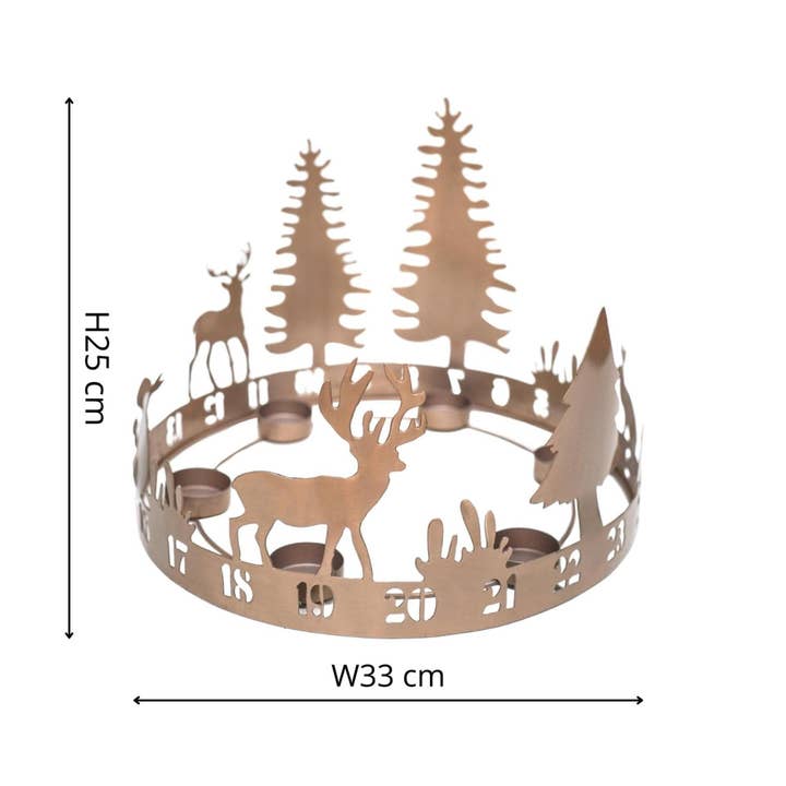 Ivyline - Wholesale Christmas Decoration - Forest Festive Christmas Tealight Centrepiece8