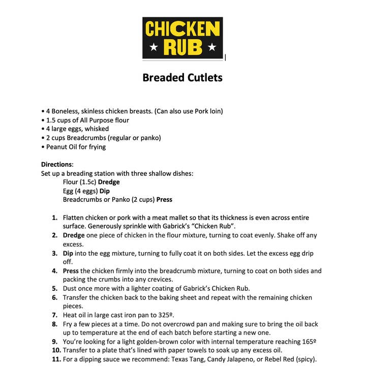 Gabrick BBQ Sauce Co. | Texas BBQ Sauce - Wholesale Rub - Chicken Rub Seasoning8