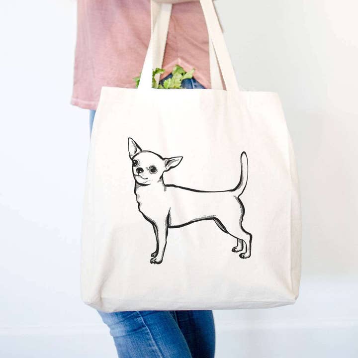 Halftone Chihuahua - Tote Bag for wholesale by Inkopious