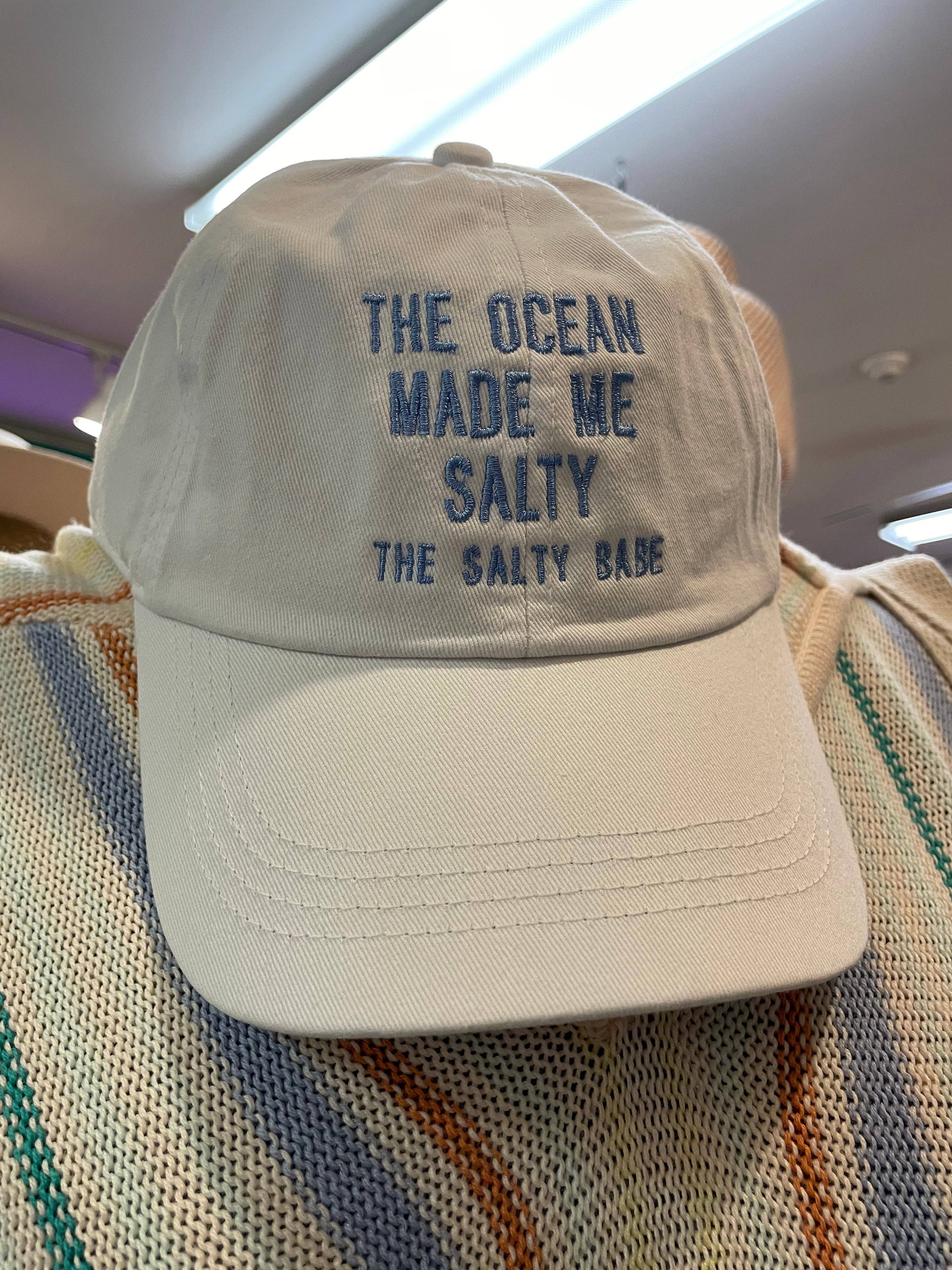 The Salty Babe - Wholesale Baseball Cap - Women's - The Ocean Made Me Salty Baseball Hat1