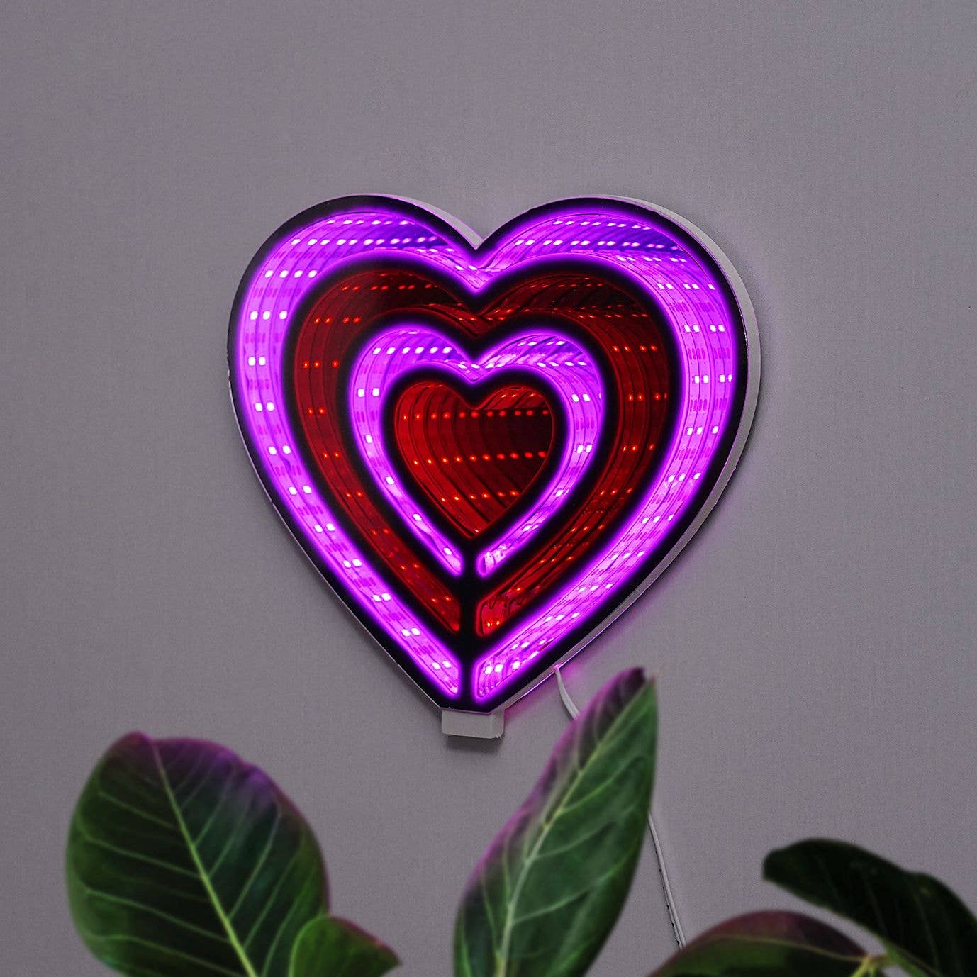 Trend Tech Brands - Wholesale Neon Sign - Neon Art Infinity Lights Wall & Desk Sign-Heart1