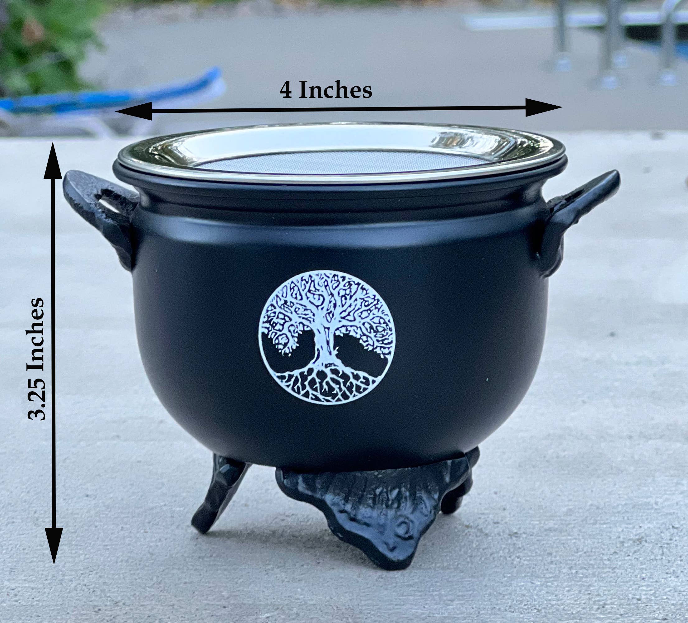 Lungta Imports - Wholesale Incense Holder - Large Metal Charcoal Screen Incense Burner (Tree of Life)8