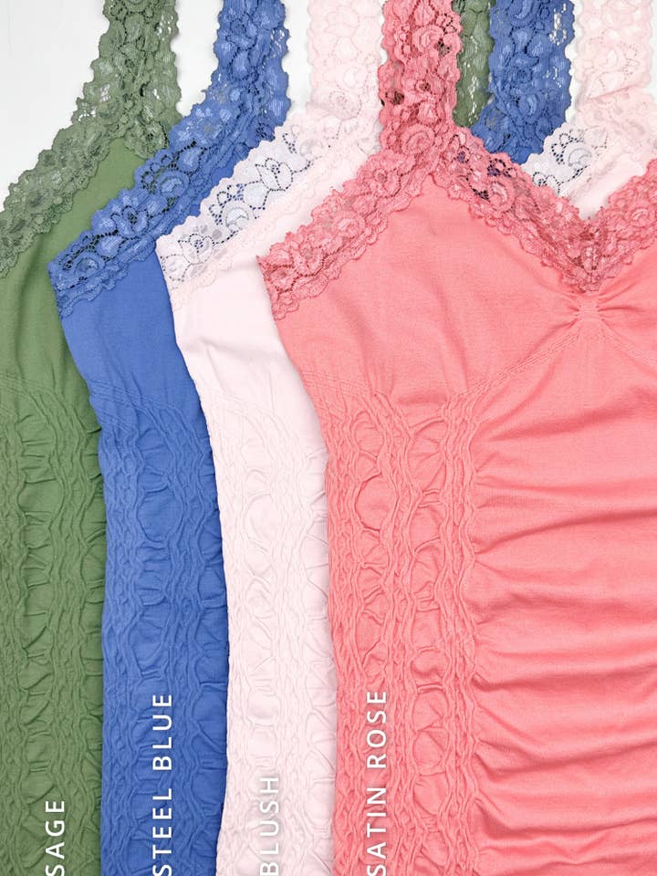 ELIETIAN - Wholesale Camisole - Women's - Lace Corset Cami - CURATED PACKS 16/PK5