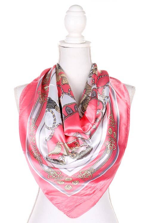 ASSORTED Royalty Vintage Decor Silk Imitation Scarves for wholesale on Faire3