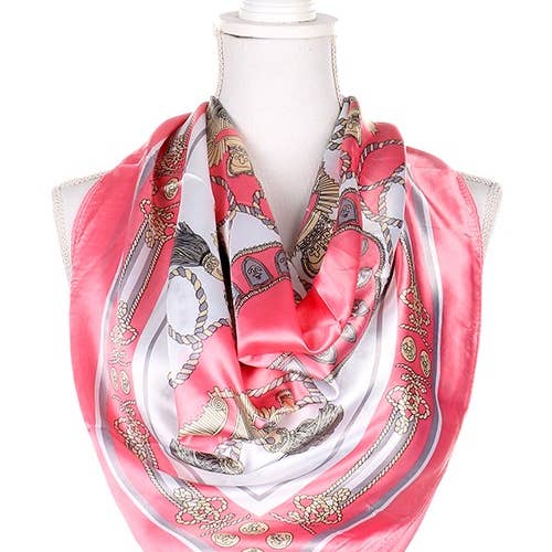 ASSORTI Écharpes Imitation Soie Décor Vintage Royalty en vente sur Faire3