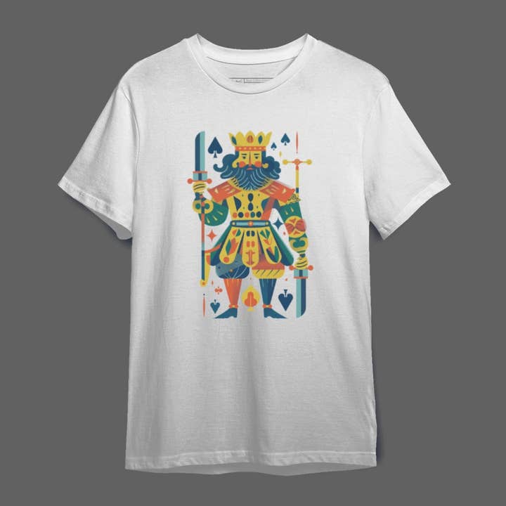 T-shirt uomo il-re per la vendita all'ingrosso da parte di Mary Cotton Couture