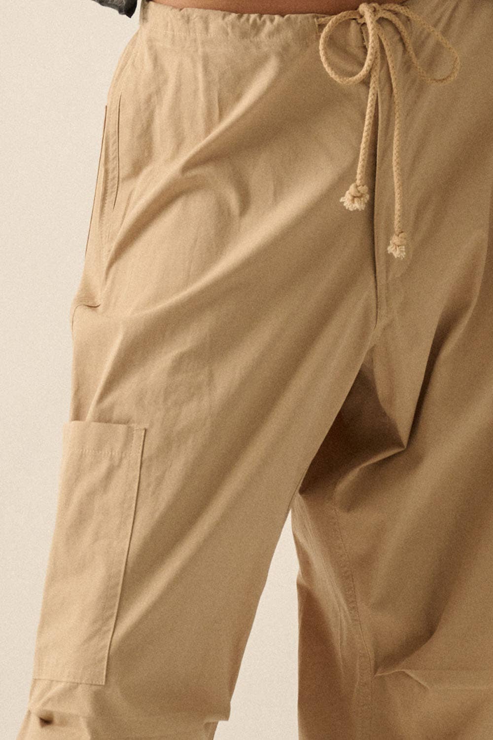 Promesa USA - Wholesale Pants - Women's - Solid Drawstring Side Pocket Cargo Pants1