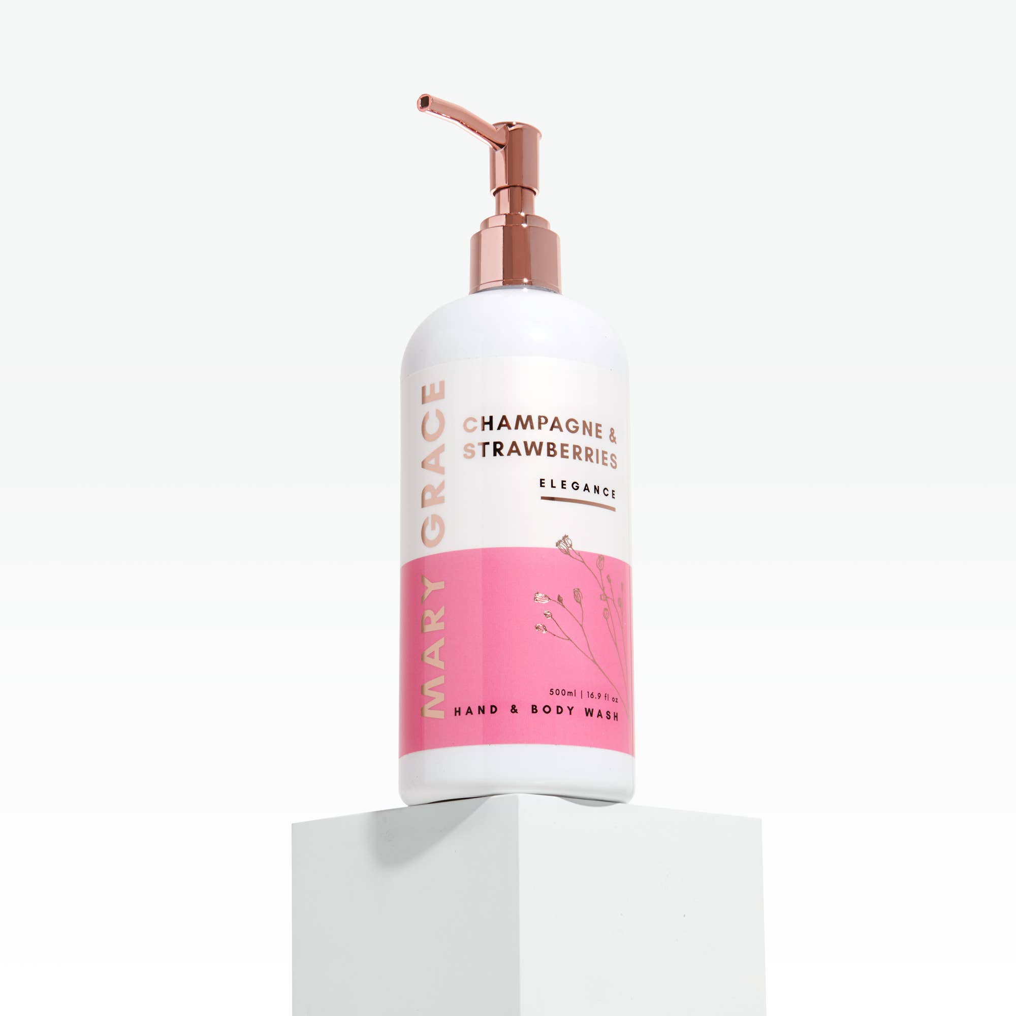 Mary Grace - Wholesale Hand Soap/Wash - Champagne & Strawberries 500ml Hand & Body Wash
