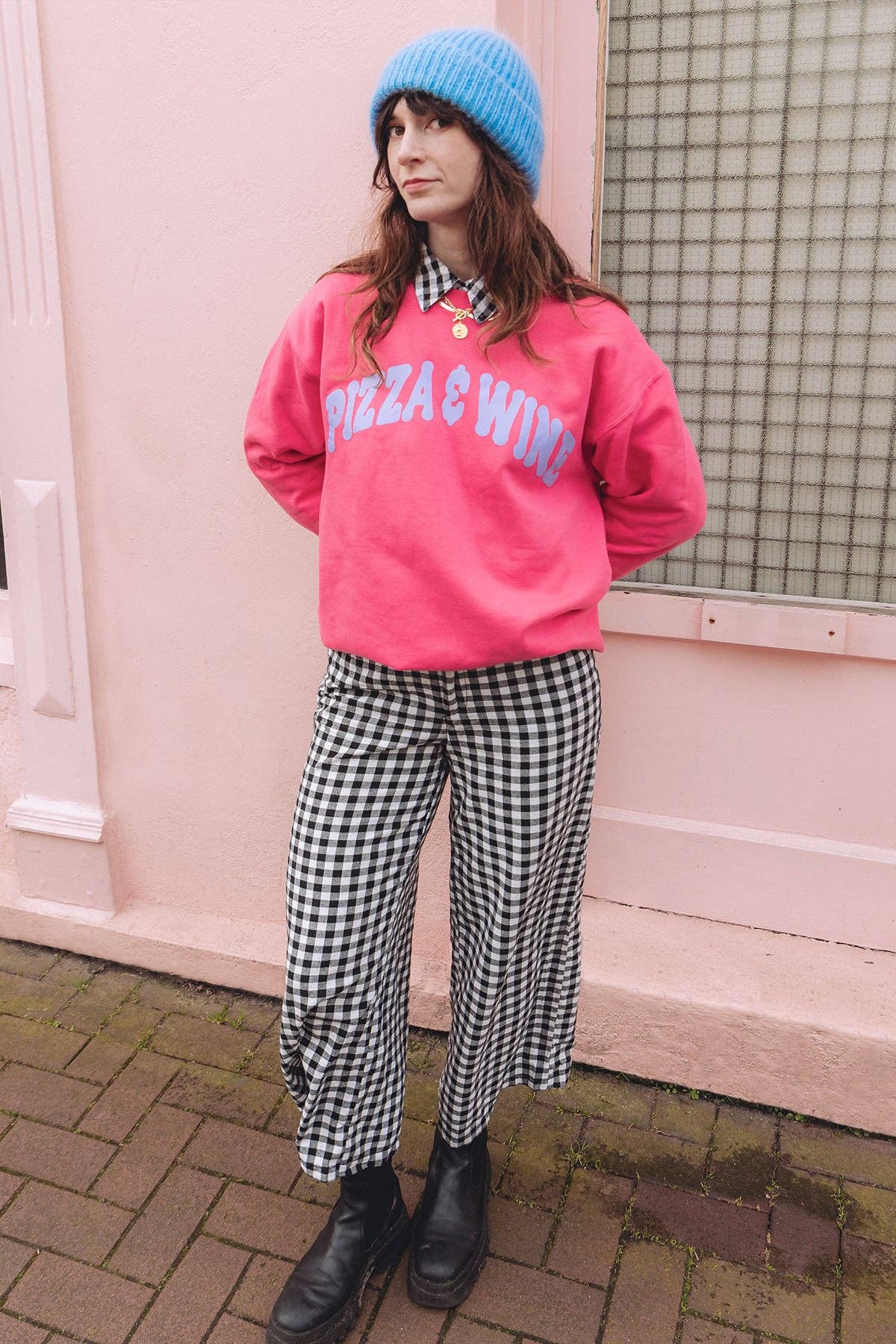 Limpet Store - Vente Sweat-shirt à imprimés – femme - Sweatshirt oversize La pizza et le vin11