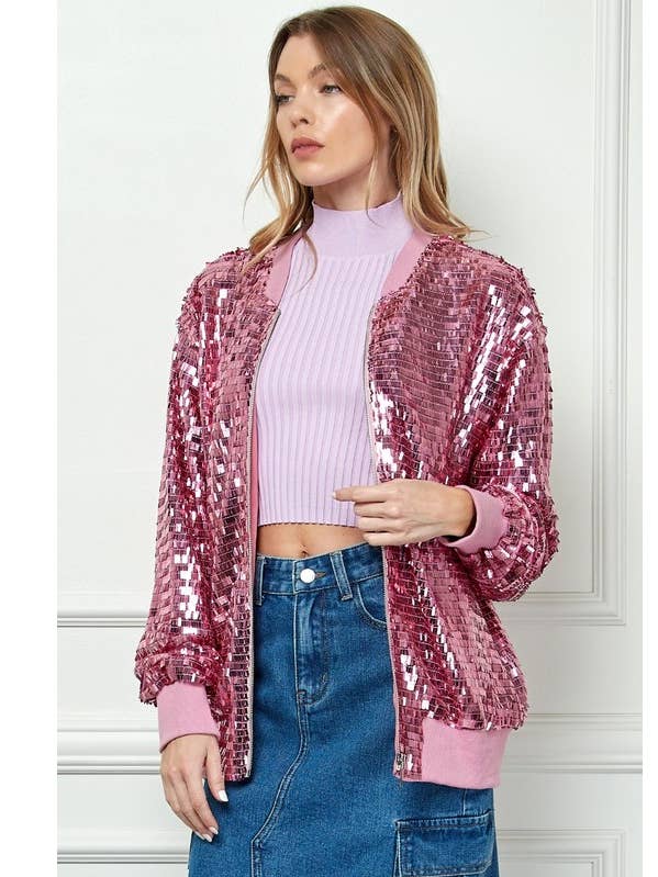 Blouson Bomber à paillettes pour la vente par MintChoco