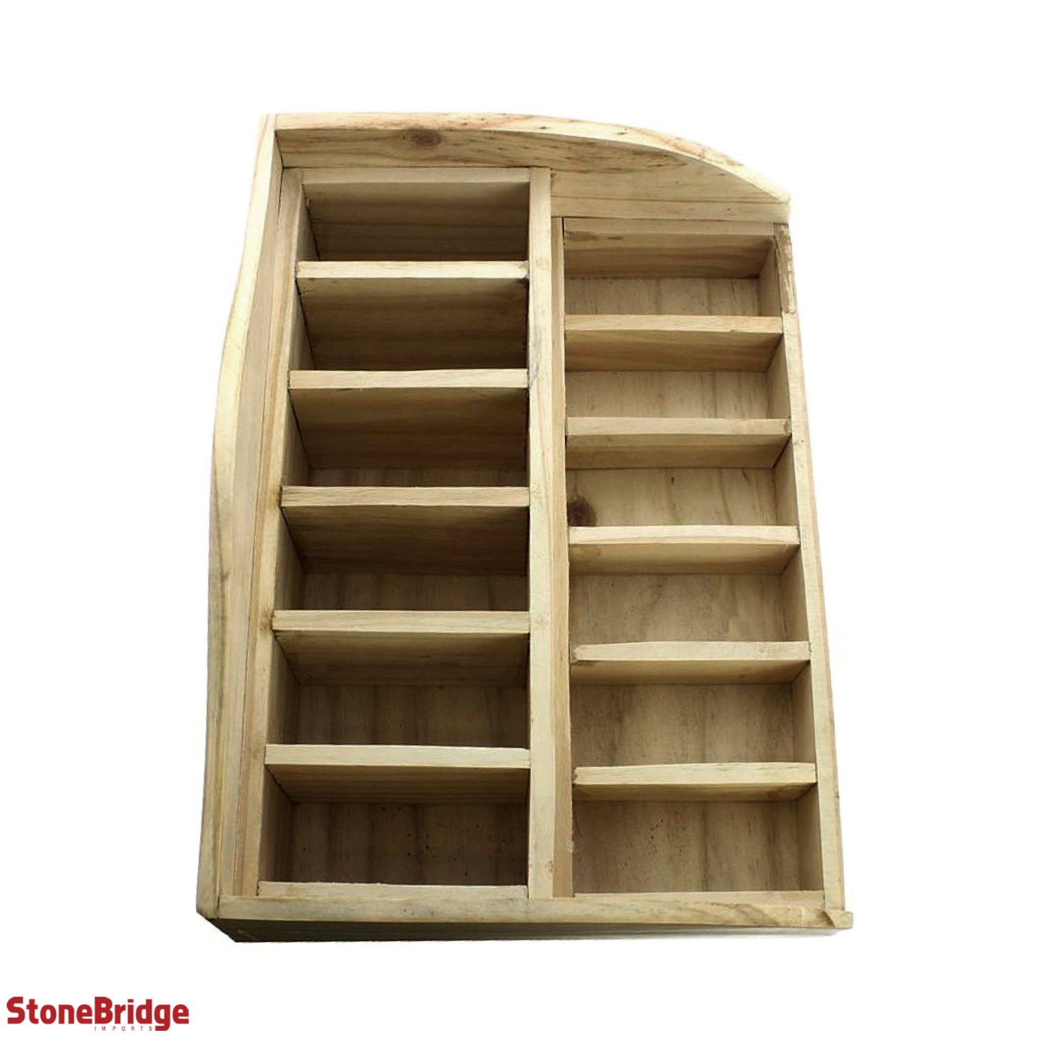 Stonebridge Imports - Wholesale Display Shelf - Wooden Crystal Display Storage Rack