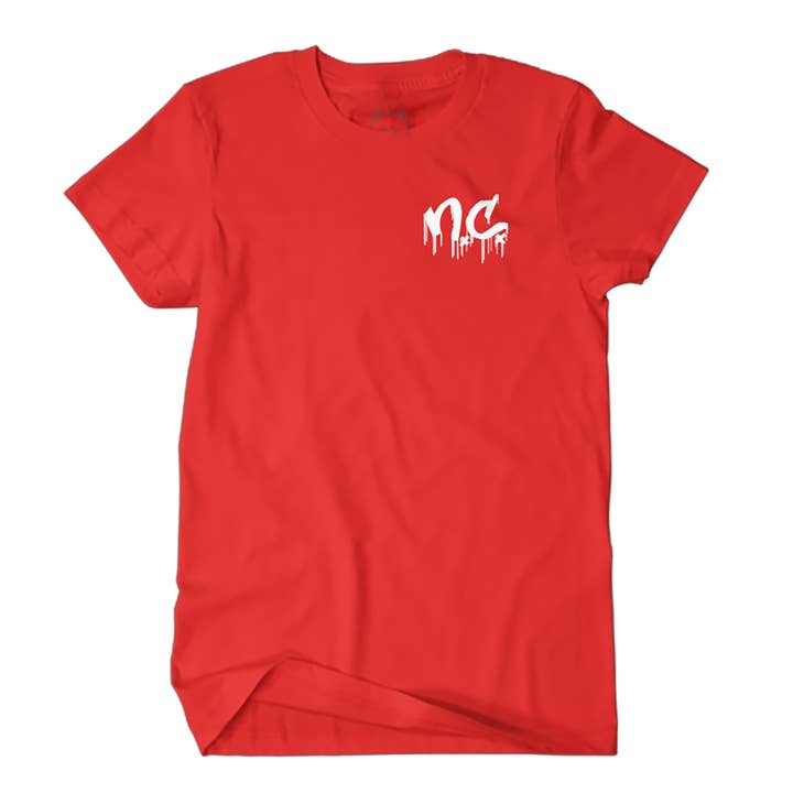 NC Drip Tee (red) for wholesale by Munjo Munjo