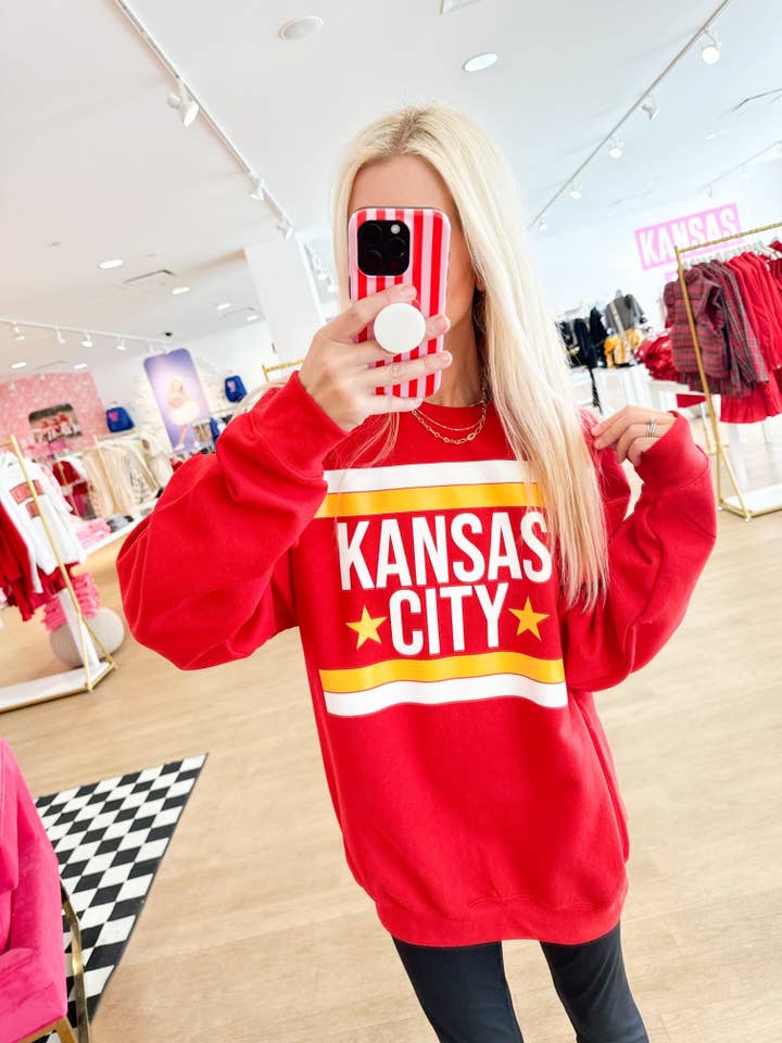 Red Lines Sweatshirt Pack for wholesale by Pink Dinosaur