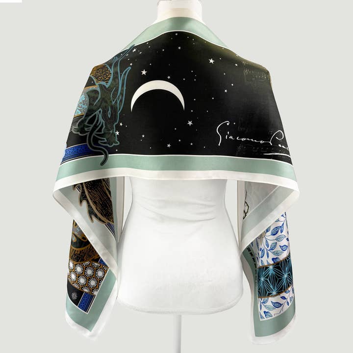 Puccini Turandot Oblong Silk Scarf for wholesale by Opera Scarves