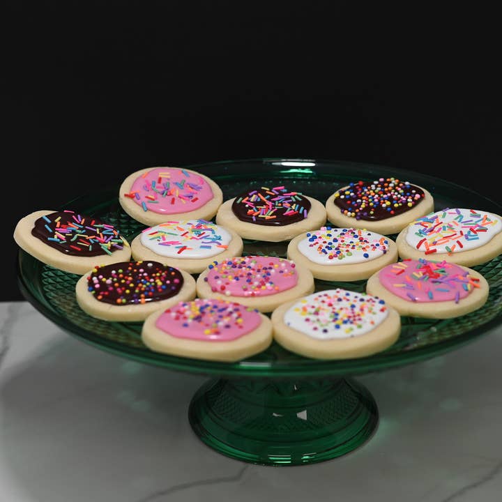 Just Dough It! Fake Foods - Wholesale Decorative Tabletop Object - Fake Frosted Sugar Cookies with Sprinkles - Set of 122