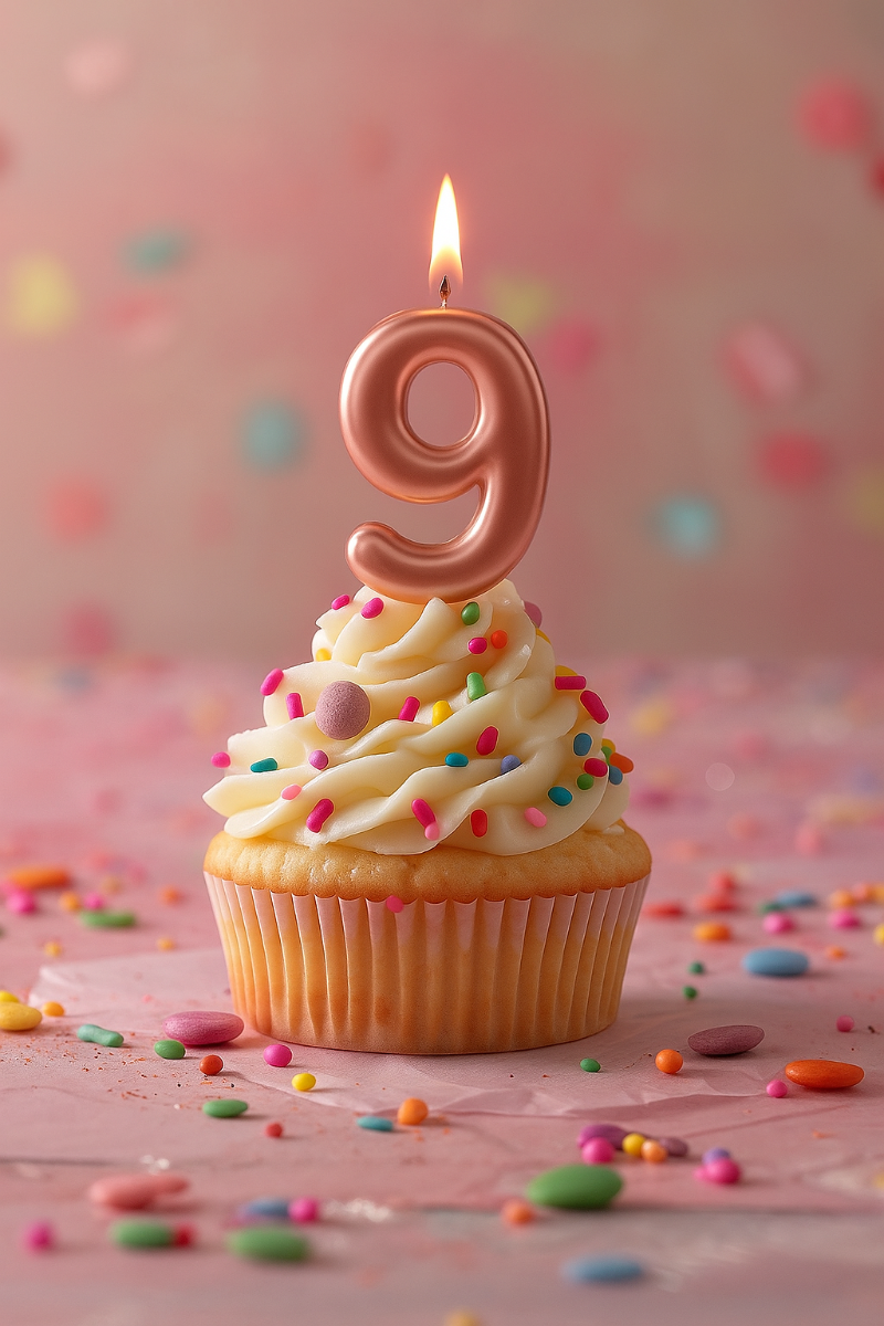 PD Party - Wholesale Cake Candle - Number candle rose gold - 61