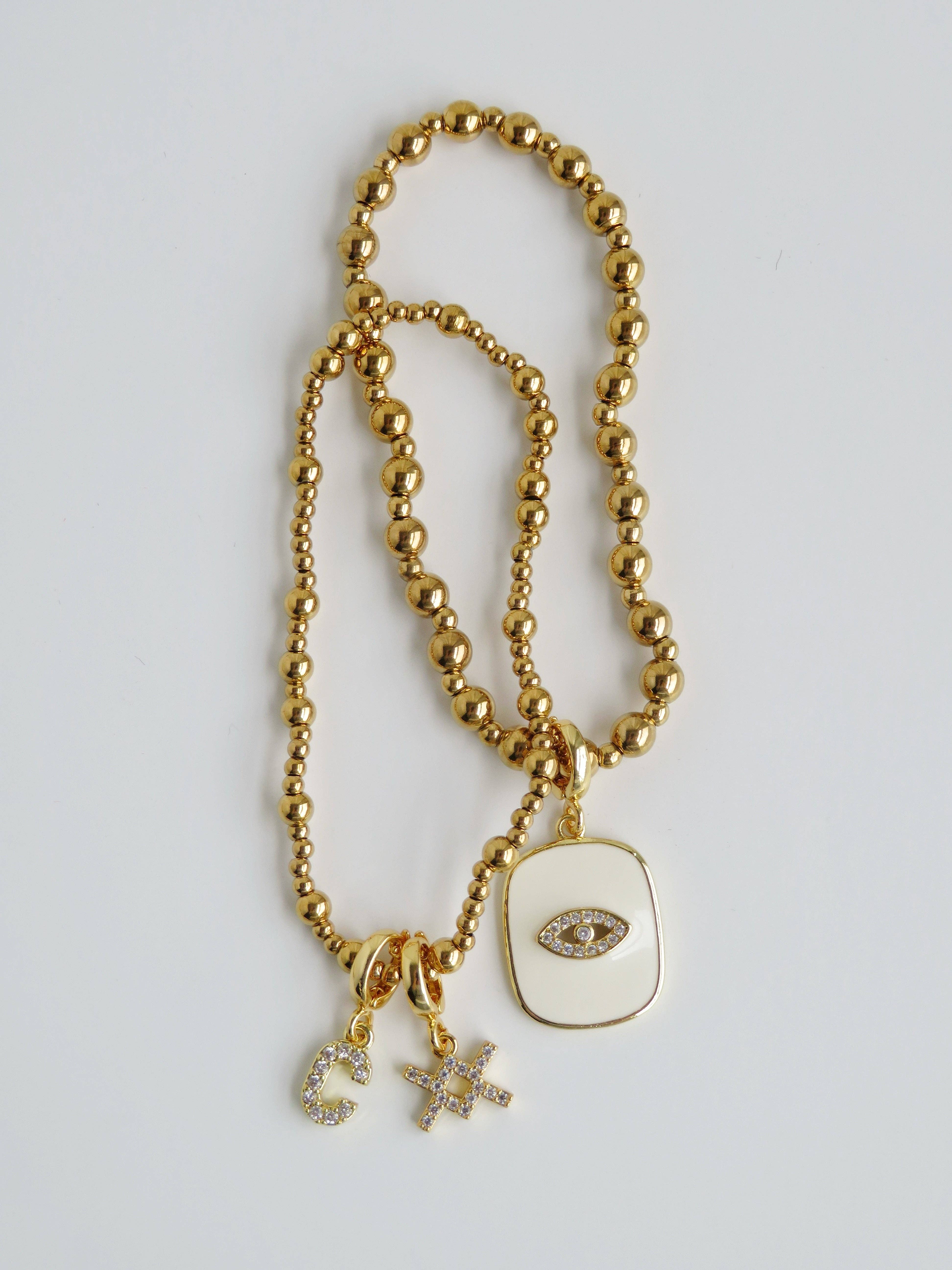 Curated By Suarez - Wholesale Beaded Bracelet - Classic Multi Mixed Beaded Waterproof Non-Tarnish Bracelets18