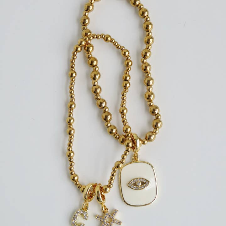 Curated By Suarez - Wholesale Beaded Bracelet - Classic Multi Mixed Beaded Waterproof Non-Tarnish Bracelets18