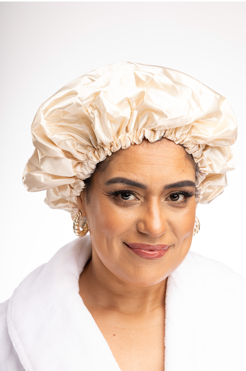 The Curly Pineapples - Wholesale Showercap - Adjustable Shower Cap for Curly hair2