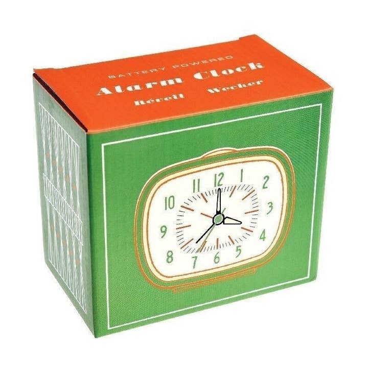 Rex London UK - Wholesale Alarm Clock - Retro Alarm Clock - Green