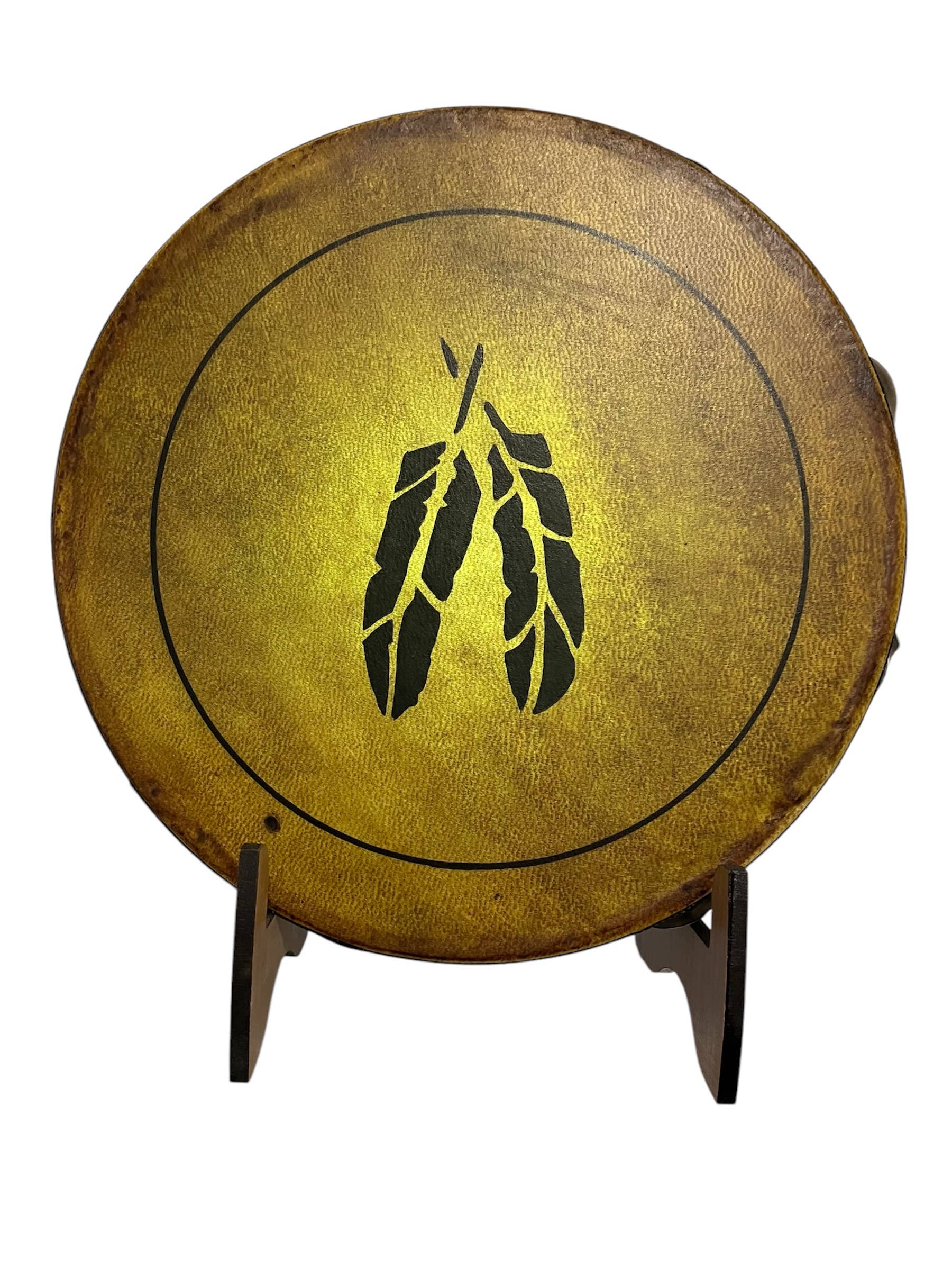 inRhythm - Vendita all'ingrosso Scultura - Tamburello Feathers da 10" con espositore illuminato opzionale6