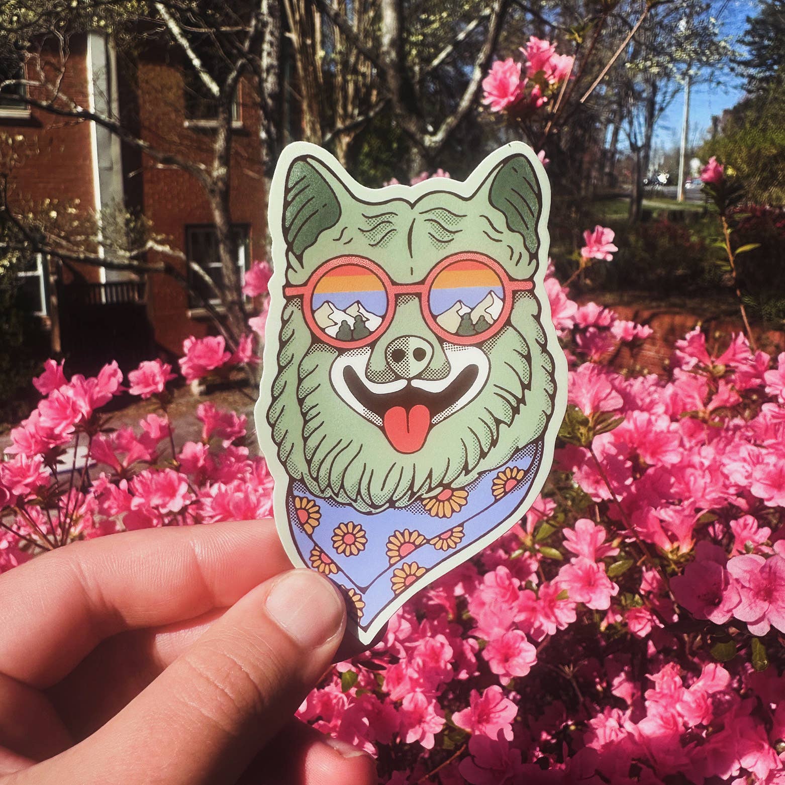 Menottees - Vendita all'ingrosso Adesivo - Occhiali da sole da montagna per cani (The Bark Life) | Sticker2