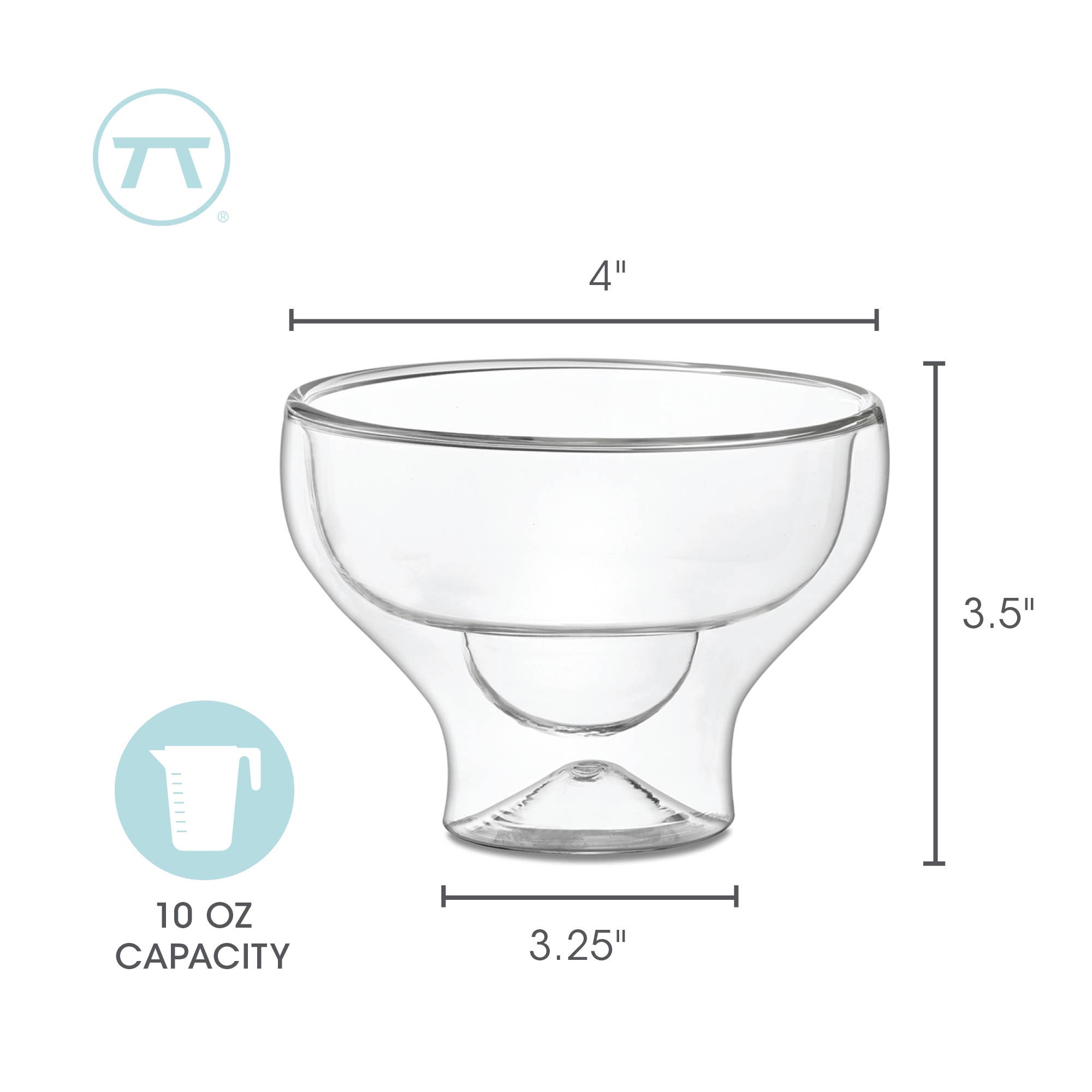 Fox Run Brands - Wholesale Cocktail/Liquor Glass - Outset Margarita Glasses, Set of 2, 4" x 3.25" x 3.5"9