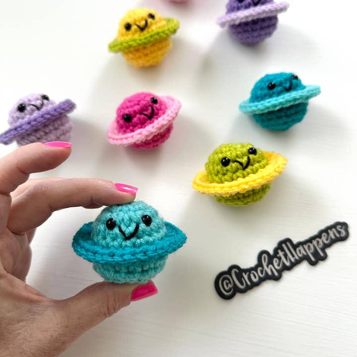 Crochet Happens - Wholesale Stuffed/Plush Toy - Kids & Baby - Pocket Planets - Set of 8 - Made to Order1