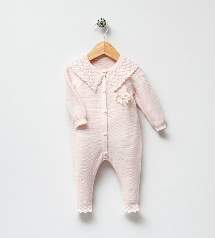 Nipperland – wholesale Clothing set – Baby – Knit Newborn Girl Coming Home Outfit: Organic Cotton Layette6