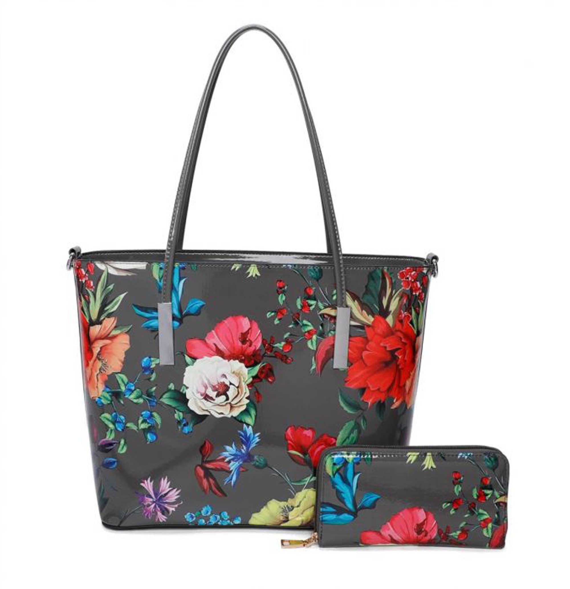 Ellas Trading - Wholesale Draagtas - Dames - Levendig Ontwerp Ruime Bloemen Schoudertas1