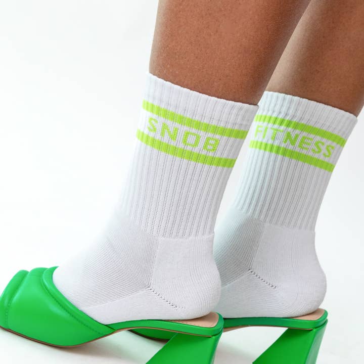 Fitness Snob Athletic Crew Socks for wholesale by Fitness Snob