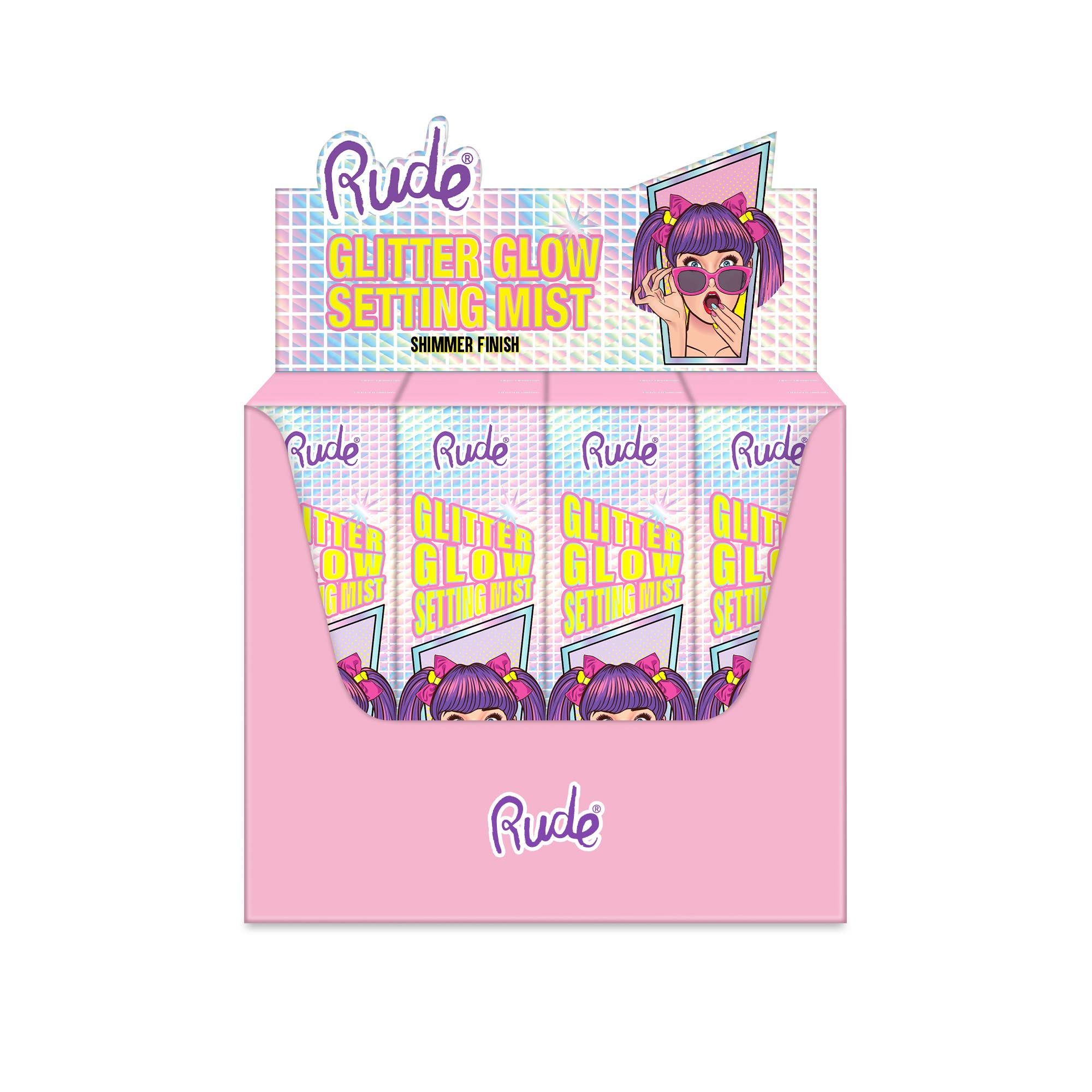 Rude Cosmetics - Wholesale Makeup Setting Spray/Powder - Glitter Glow Setting Mist1