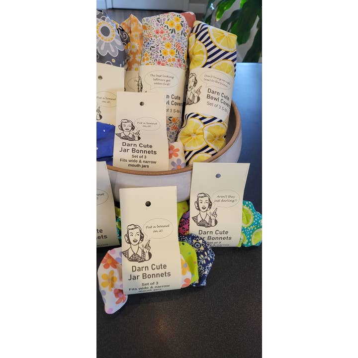 Made In Habersham - Wholesale Food Storage Wrap/Bag - Cotton Fabric Bowl & Jar Covers Try It Pack1